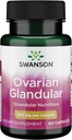 Swanson Ovarian Glandular Supplement - Women's Glandular Health and Balance Support - Premium Bovine Tissue - 60 cápsulas, 250 mg cada una