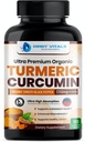 Curcumina Turmérica con Pepper Negro &amp; Ginger 2250mg - Suplemento Turmérico Ultra Potent con 95% Curcuminoides " BioPerina para soporte conjunto, Biodisponibilidad mejorado, Salud Inmuna - 90 cápsulas Vegan