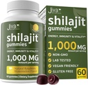 Jiva Botanicals Pure Shilajit from The Himalayas Gummies for Men & Women - Shilajit Gummies 1000mg for Healthy Aging, Immune System & Normal Energy Support - Sugar-Free, Vegan, 60 Count (Pack of 1)