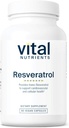 Vital Nutrients Resveratrol ← Ultra High Potency Antioxidant ← Trans Resveratrol for Cardiovascular and Cell Health Support* ← Vegan Supplement TEN Gluten, Dairy and Soy Free ← Non-GMO ← 60 Capsules