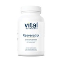 Vital Nutrients Resveratrol ← Ultra High Potency Antioxidant ← Trans Resveratrol for Cardiovascular and Cell Health Support* ← Vegan Supplement TEN Gluten, Dairy and Soy Free ← Non-GMO ← 60 Capsules