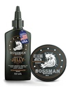 Bossman Jelly Beard Oil for Men ' Beard Balm for Men Combo - Softens, Tames Moisturizes & Conditions - Stagecoach Scent - Natural Ingredients &amp; Made in USA