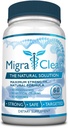 All Natural Migraine Support - Magnesium, Ginkgo Biloba, Ginger, White Willow, Feverfew - 60 cápsulas - 1 botella