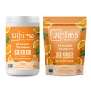 Ultima Replenisher Electrolyte Powder Drink Mix Bundle – Sugar Free – Orange, 90 Serving Canister y 20 Stickpacks – 6 Electrolytes and Minerals – Keto Friendly, Vegan, Non-GMO