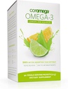 Coromega Omega 3 Fish Oil Suplemento, 650 mg de Omega-3 con 3X mejor absorción que Softgels, Lemon Lime Flavor, 90 Single Serve Squeeze Packets