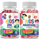 SUNNY SAM Magnesium Gummies for Kids & Zinc Gummies for Kids &amp; Adults - Zinc Chewable Gummy for Immune Support - Powerful Natural Antioxidant Non-GMO Supplement for Children Men Woman Adults.