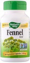 Natures Way Fennel Seed Vegetarian Capsule, 100 ct