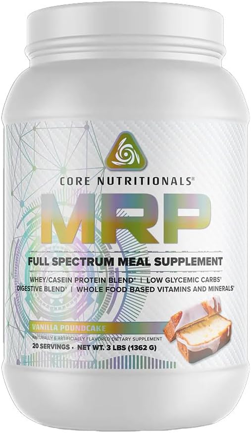 Core Nutritionals MRP Full Spectrum Meal Replacement ← Whey Protein Blend + Low Glycemic Carb Blend