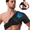 Terapia fría de manguito de hielo de hombro Terapia reutilizable flexible gel de hielo frío paquete de compresión Wrap para lesiones Dolor Alivio de dolor " Tendonitis, recuperación después de la cirugía del hombro, hinchazón (negro)