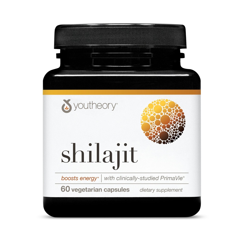 Teoría Shilajit - 500 mg Shilajit Capsules - Suplemento energético - Shilajit apoya la resistencia - puro Himalayan Shilajit - Gluten, Dairy & Soy Gratis - 60 cápsulas vegetarianas