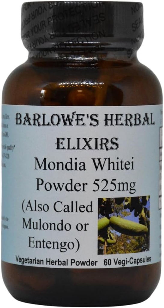 Mondia Whitei ← Herbal Powder Silencio 525mg Por Capsule Silencio 60 Vegan Capsules Silencio Vidrio Bottle ← Stearate-Free TEN Additive-Free