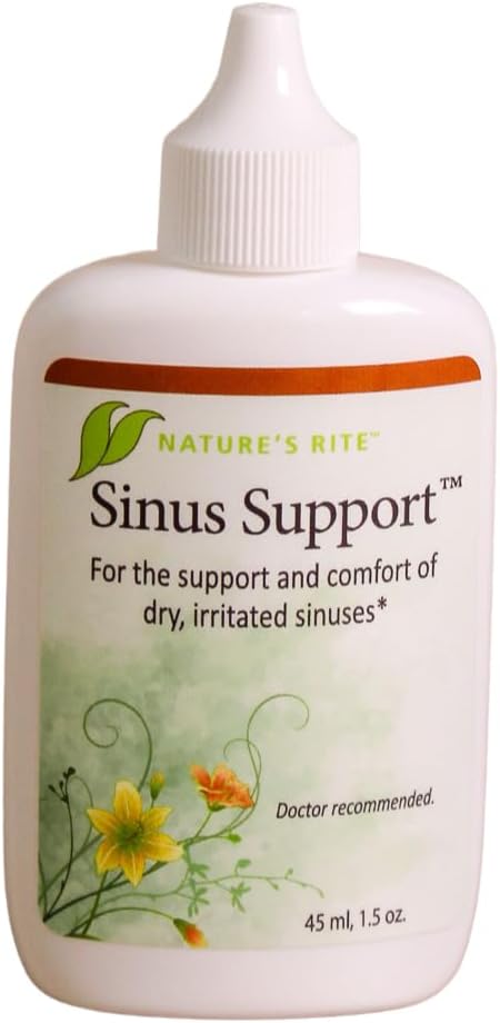 Natures Rite Sinus SupportTM, 1.5 oz. (45 mL) – Portable, All-Natural Sinus Spray – All-Season Relief for Allergy & Pollution Irritation – Moisturizes " Soothes Sinus Tisue – Made in USA