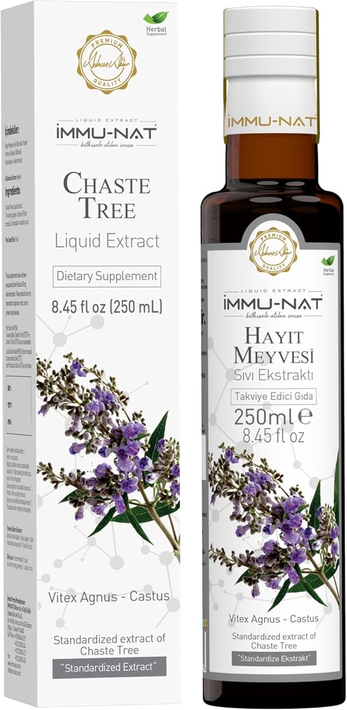 Chaste Tree Berry Extract - 8.5oz - Herbal Menopause &amp; PMS Relief - Alcohol-Free Women's Wellness Supplement
