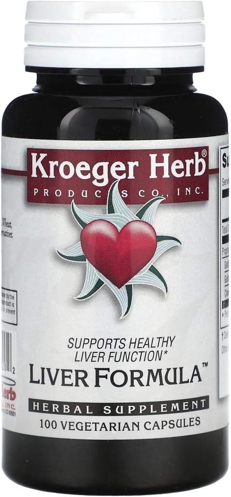 Kroeger Herb Liver Formula Combinations, 100 Conde