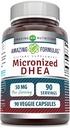 Impresionantes Fórmulas Micronizadas DHEA Suplemento Silencio 50 Mg Por Serving Silencio Veggie Capsules ← Non-GMO TEN Gluten Free TEN Made in USA (1 Pack, 90 Cuenta)