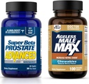 SUPER BETA PROSTATE Advanced Prostate Support and Ageless Hombre Max Nitric Oxide Booster for Hombre
