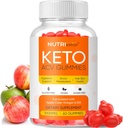 Avanzado Keto ACV Gummies - Gluten libre de azúcar Pro activo suplemento de vinagre de manzana para hombres mujeres (1000MG)