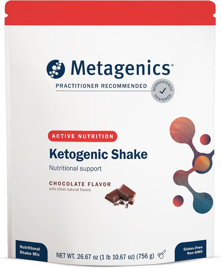 Metagenics Ketogenic Shake - Ketogenic Diet Protein Shake - 25 Vitamins & Minerals - With Biotin, Calcium, Iron & Manganese - Non-GMO & Gluten-Free