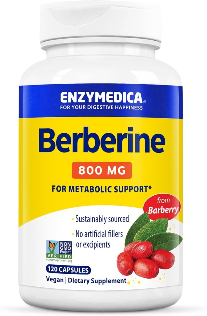 Enzymedica, Berberine, 800mg, 120 Conde