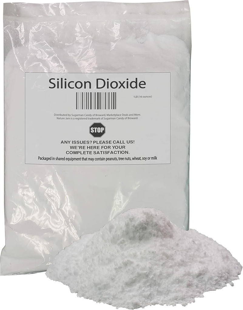 Silicon Dioxide 1 Pound-Silica Powder-Anti Caking Agent