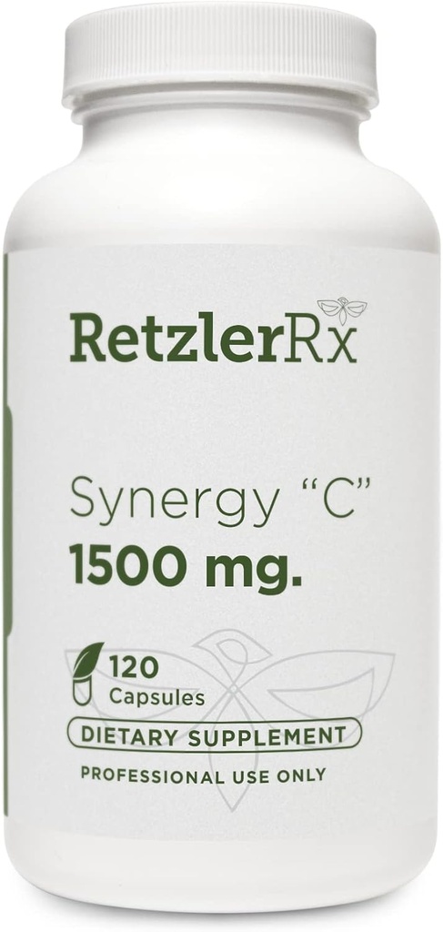 RetzlerRx® Synergy C 1500 mg por Dr. RetzlerRxTM - Advanced High-Potency Vitamin C Formula - Immune Support, Antioxidant Protection & Skin Health*