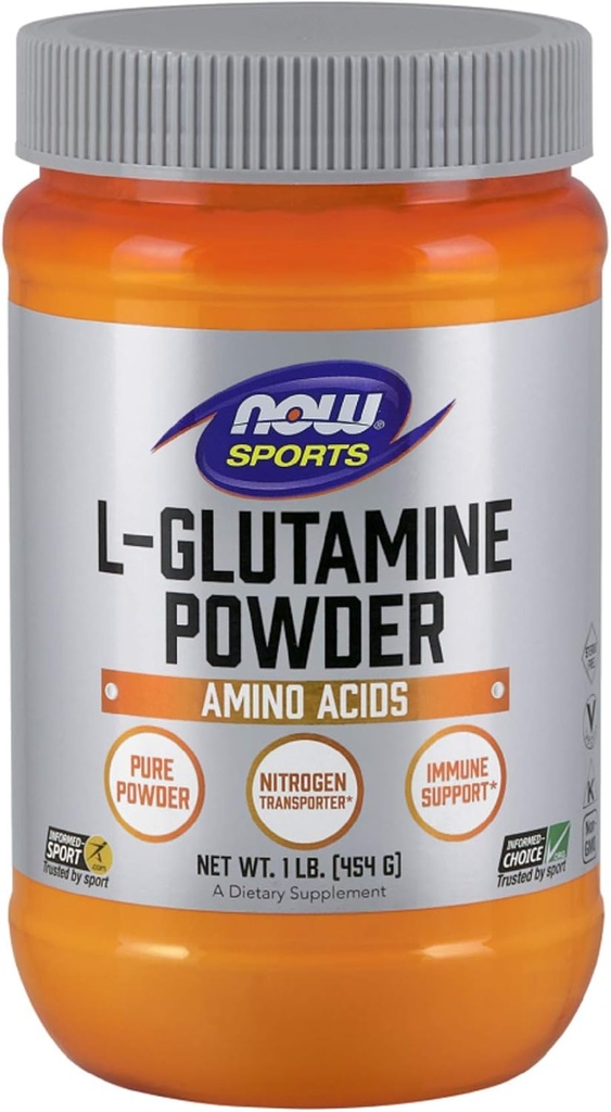 Ahora Comida L-Glutamina Pure Powder, 1 libra