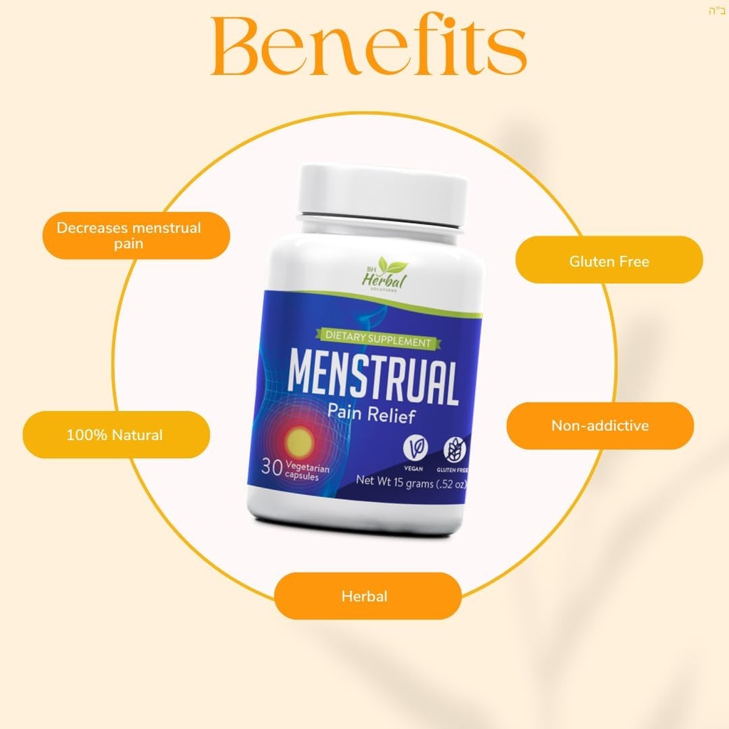 Síntomas del período menstrual Alivio - Premenstrual Cramps Relief - 100% Natural y Herbal