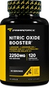 Primaforce Nitric Oxide Booster (2,250mg, 120 Capsules) - 40 Serviciones de nuestro Nitric Oxide Boosting Blend para Pre-Workout y Post-Workout