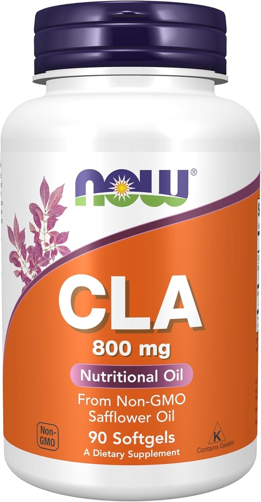 AHORA Suplementos, CLA (Acido Linoleico Conjugado) 800 mg, Aceite Nutricional, 90 Softgels