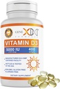 Genex Fórmulas Vitamina D3 5000IU (400 Softgels) Apoyo Natural para la Salud de Huesos " Función de Nerve - No GMO, Gluten Free, Allergen-Free