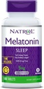 Natrol Time-Release Melatonin 5 mg, Suplemento dietético para el descanso *, 100 Tabletas (Pack of 2), 200 Day Supply