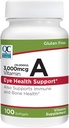 Opciones de calidad Vitamina A 3000 mcg (10.000 UI) Softgels. Soporta el sistema inmunitario, la visión y la función del hueso. High Potency Palmitate Formula 100 Softgels