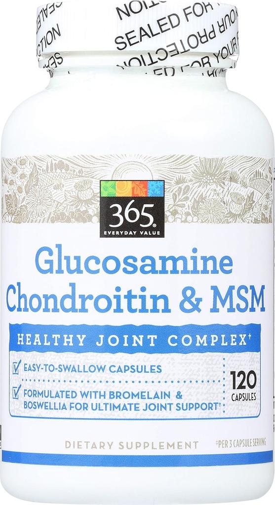 365 by Whole Foods Market, Glucosamine Chondroitin &amp; MSM, 120 ct
