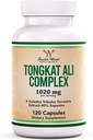 Tongkat Ali - 1000mg (2 Month Supply) - Men's Health - 200:1 Extract of (Longjack) Eurycoma Longifolia, with 20mg Tribulus Terrestris (Third Party Tested) by Double Wood