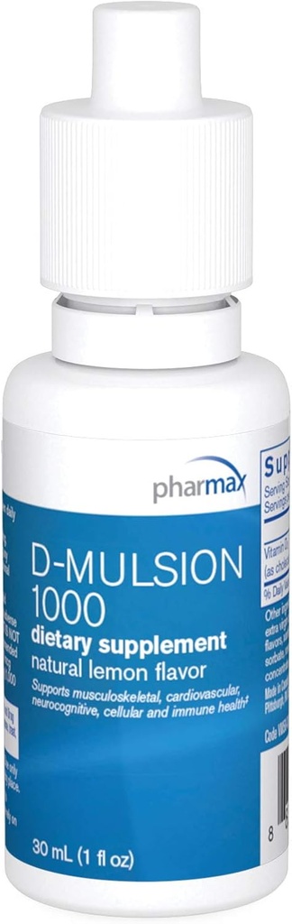 Farmacéutica D-Mulsion ← Vitamina emulsionada líquido D ← 1 fl. oz.