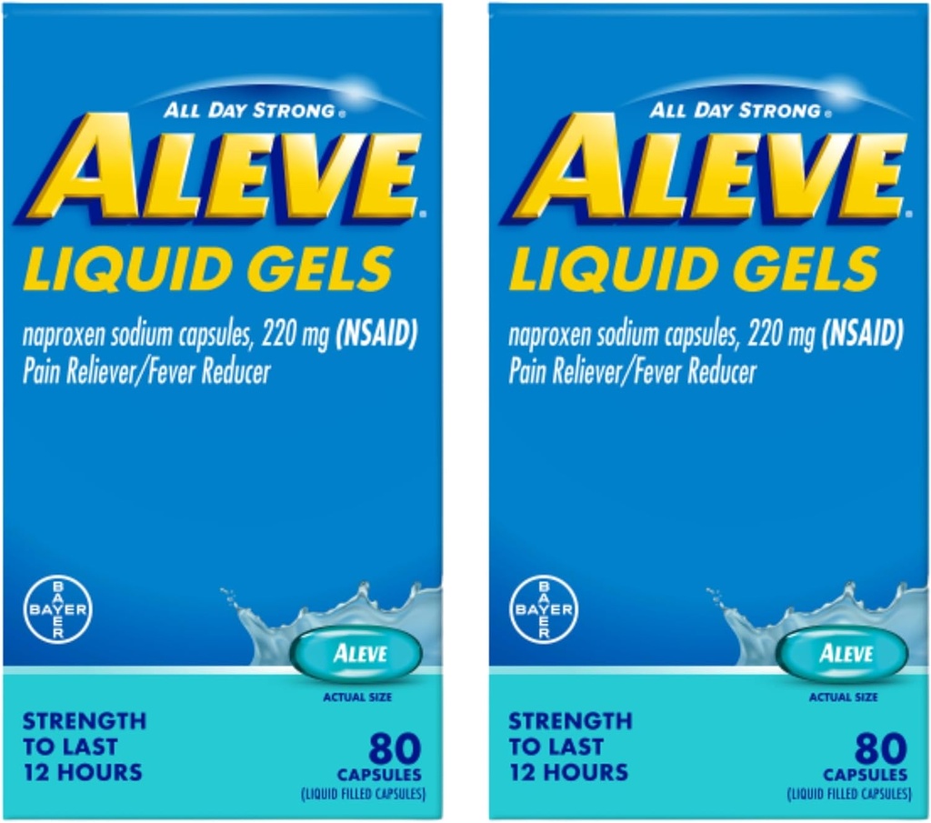 Aleve geles líquidos 80ct. 24cs - 2 Pack