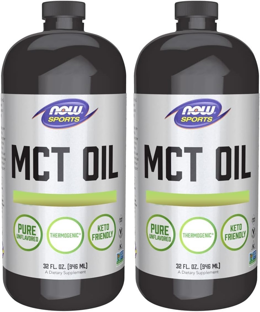 Ahora Alimentos MCT 100% aceite, 32 fl oz (Pack de 2)