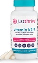Just Thrive Vitamin K2-7 - Bone, Brain, y Heart Health K2 Suplemento de vitaminas, 60 cápsulas
