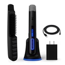 The Beard Struggle Carbon X - Heated Beard Brush + Beard Straightener for Men - Cordless Beard Brush & Straightening Comb - Recargable, 3 Ajustes de Calor, Micro-Fibre Protective Sleeve Included