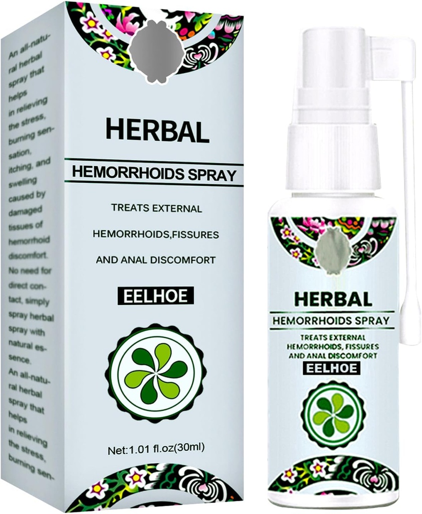 Tratamiento de hemorroides - Alivio rápido con Hemocare Herbal Hemorrhoids Spray & Analese Numb Cream (1 PCS)