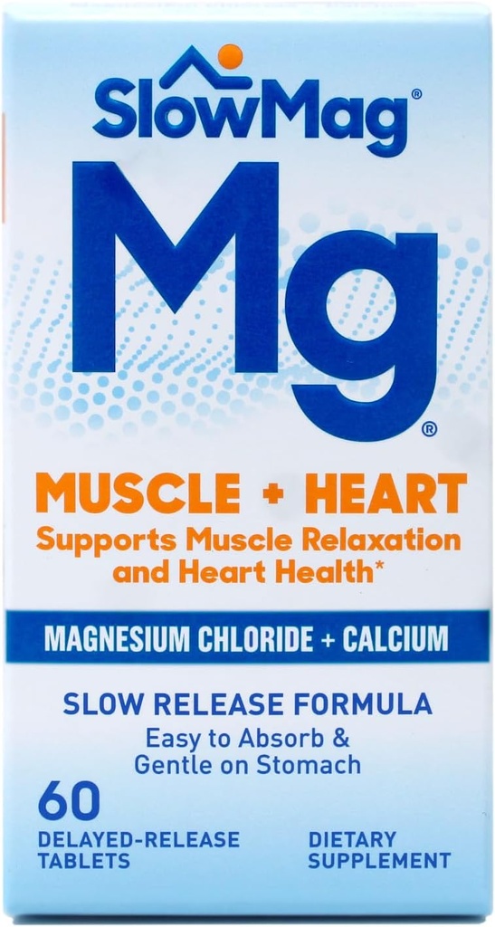 Lenta-Mag Magnesio Chloride Plus Calcio Tabletas 60