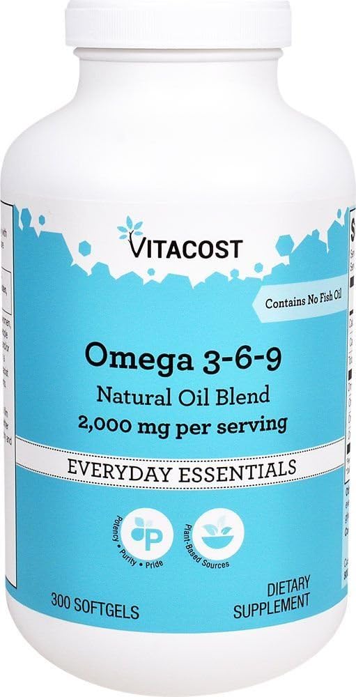 Vitacost Omega 3-6-9 Natural Oil Blend - 2000 mg por por porción- 300 Softgels