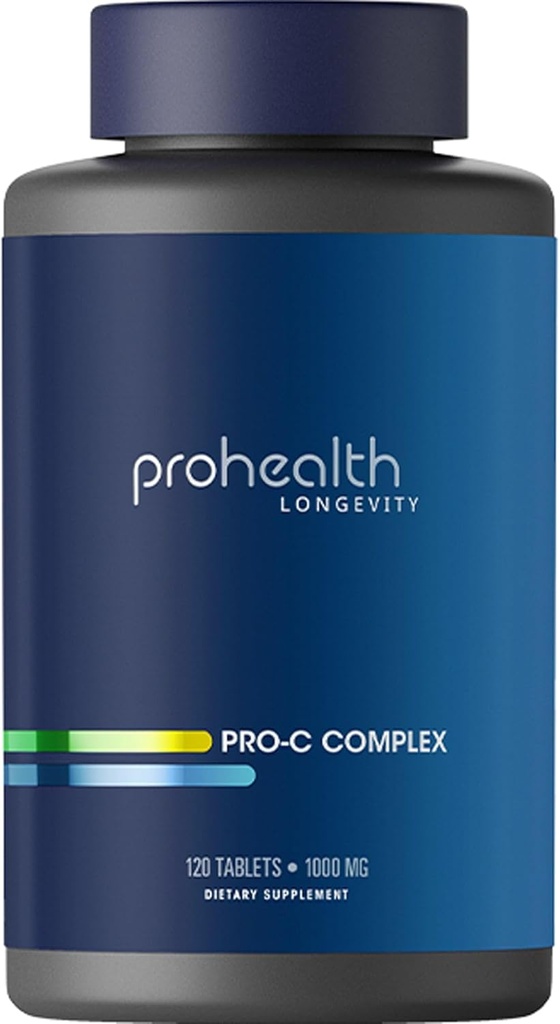 ProHealth Pro-C ComplexTM (1000 mg, 120 Tablets) (Vitamin C con Bioflavonoides, Acerola, Rose HIPS y Rutin)