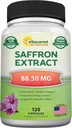 aSquared Nutrition Saffron Supplements - 120 Capsules - Saffron Extract Supplement Pills - Saffron Pure Alternative to Powder, Tea, Threads & Gummies