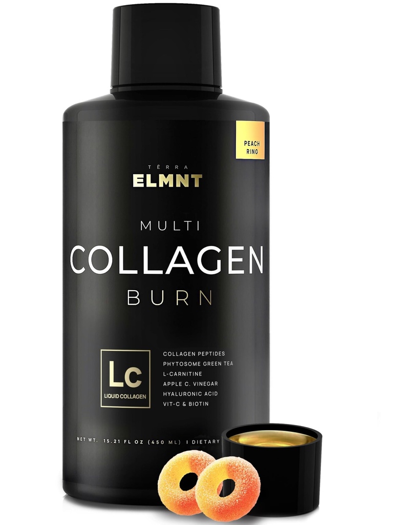 Collagen líquido Premium para las mujeres pérdida de peso &amp; Belleza w. Ácido hialurónico, biotina, L-Carnitina, Apple C Vinegar - Ultra Puro Multi Collagen Proteína Zapatos Bebida + pelo &amp; piel Vitaminas líquidos - Colageno
