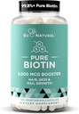 Biotina 5000 mcg Peluquería bobinas Suplemento – Crecimiento del cabello de alta potencia Vitaminas para hombres de mujeres – Proporcionar un apoyo poderoso para el cabello saludable, uñas más fuertes y la piel de la guanición – 120 cápsulas suaves veganos