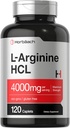 Horbäach L-Arginine 4000mg sometida 120 Caplets  durable for Men and Women peru Maximum Strength Nitric Oxide Precursor  Vegetarian, Non-GMO, Gluten Free Supplement