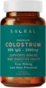 Colostrum, 30% IgG - First Milking - Baja Calor Procesado - 2000mg - Non GMO - Immune, Gut, Digestive, GI Tract Support - Skin, Hair, beauty - Bovine Colostrum May Assist with Clarity &amp; wellbeing
