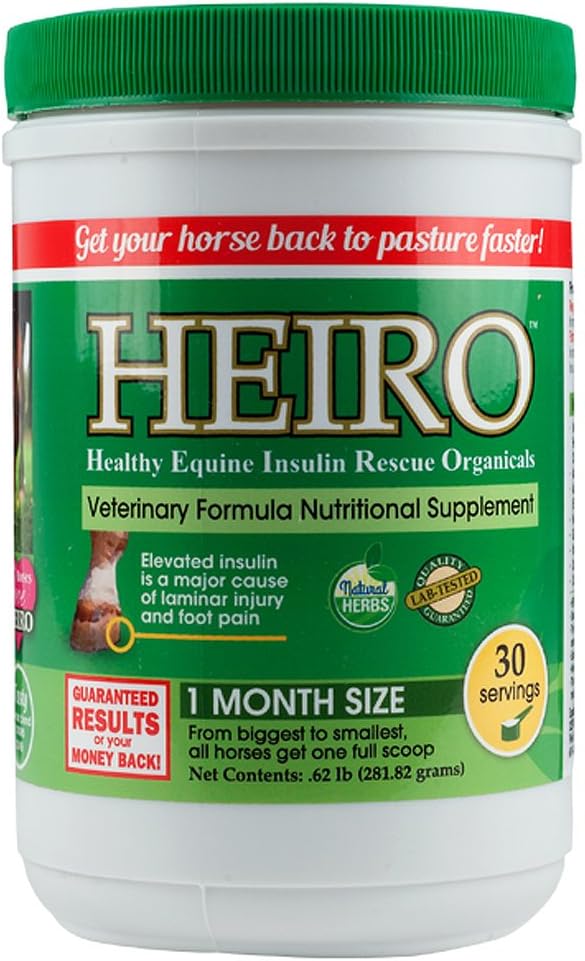 Heiro Saludable Equino Insulina Resistente Rescate Orgánicos 30, 40, 60, 90 o 180 Day Supply