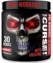 ¡JNX lanza la maldición! Pre Workout Powder for Men &amp; Women, Caffeine, Beta-Alanine, Creatine, L-Citrulline, 30 Servings, Watermelon Flavor – Boost Energy, Strength & Focus